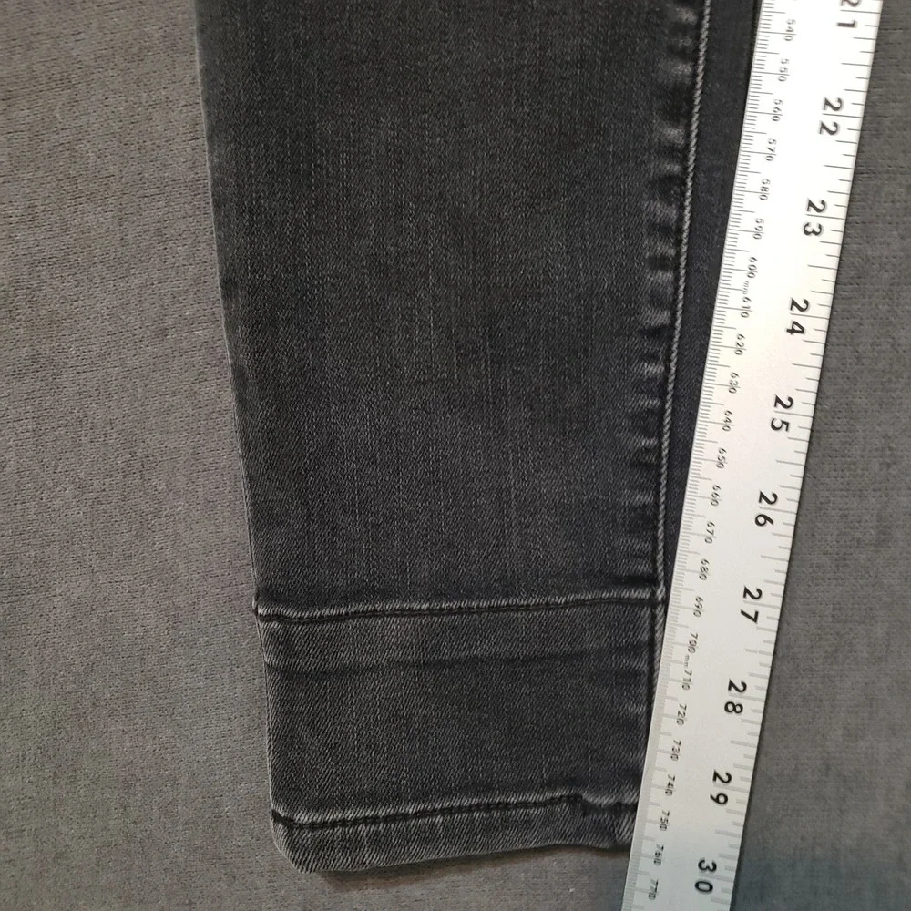 Judy Blue Skinny Jeans Womens 11/30 Black‎ Distressed Buffalo Plaid Patch